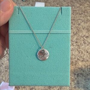 Silver Tiffany Notes k necklace and chain